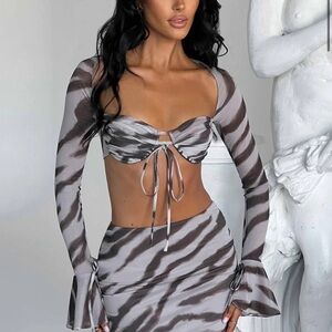 Babyboo Priscilla Zebra Top (NWT)